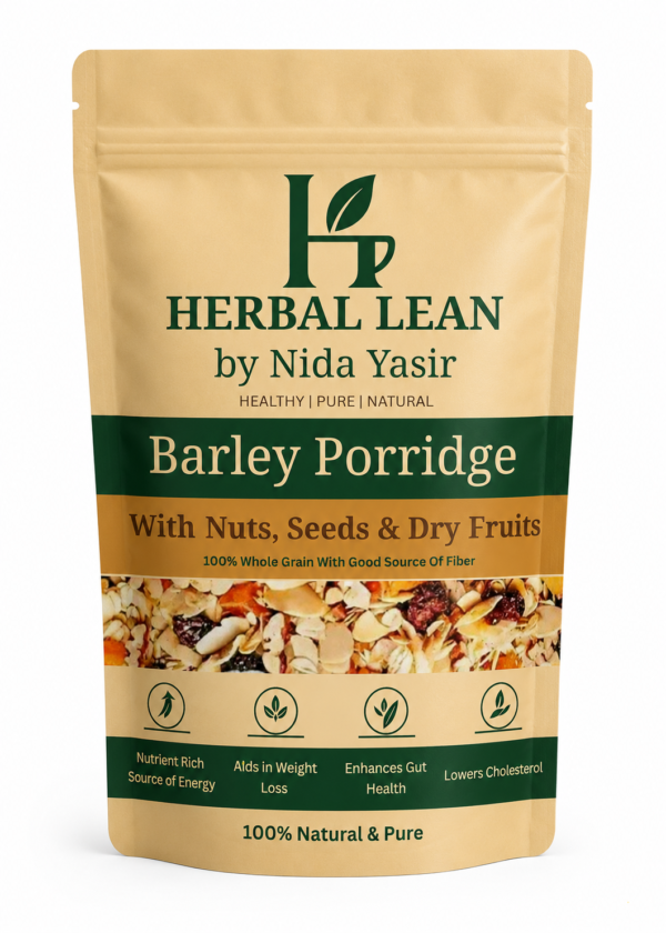 Premium Roasted Barley With Nuts Seeds and Dry fruits | High Fiber Breakfast Mix | Energy Support | 500g
