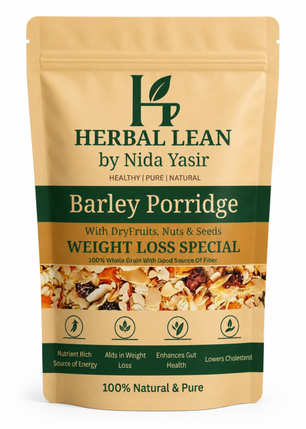 Premium Barley Porridge – Roasted Barley with Dry Fruits, Nuts and Seeds | High Fiber Breakfast Mix | Energy Support | 500g