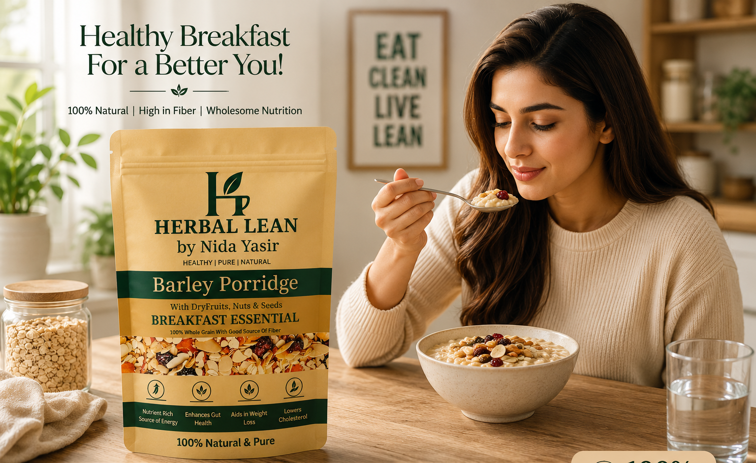 Premium Roasted Barley With Nuts Seeds and Dry fruits | Healthy Breakfast Mix | High Fiber, Protein-Rich Energy & Immunity Support | 500g - Image 4