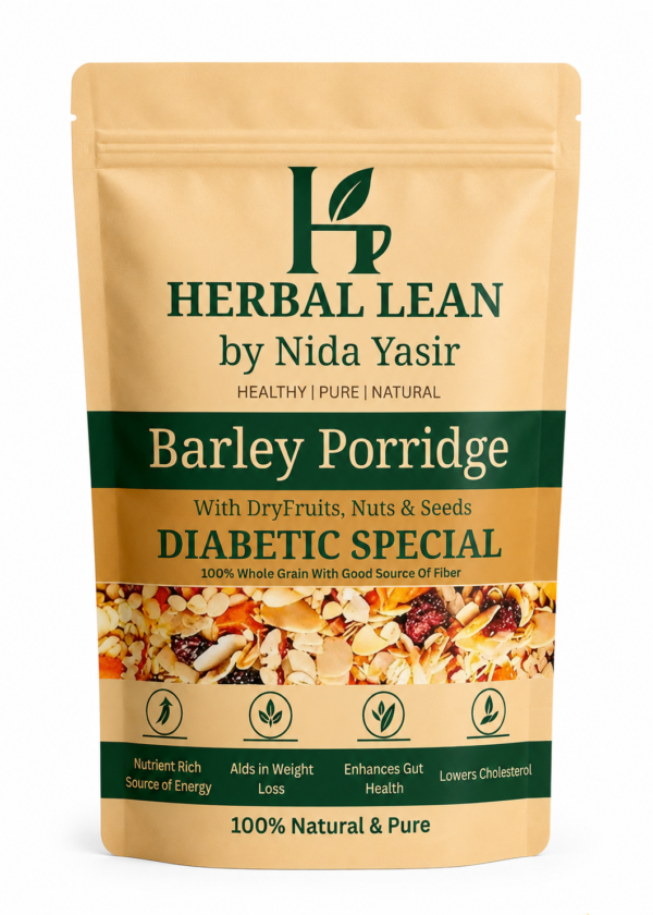 Premium Barley Porridge | Roasted Barley with Dry Fruits, Nuts and Seeds | High Fiber, Protein-Rich Breakfast | Diabetic Special Oats Cereal | Energy & Immunity Support | 500g