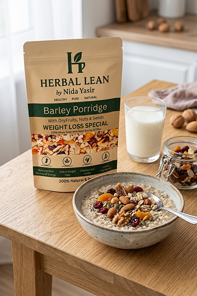 Premium Roasted Barley Porridge with Dry Fruits, Nuts & Seeds | Healthy Fiber Rich Breakfast Mix | Weight Loss & Energy Boost Oats 500 gm - Image 2