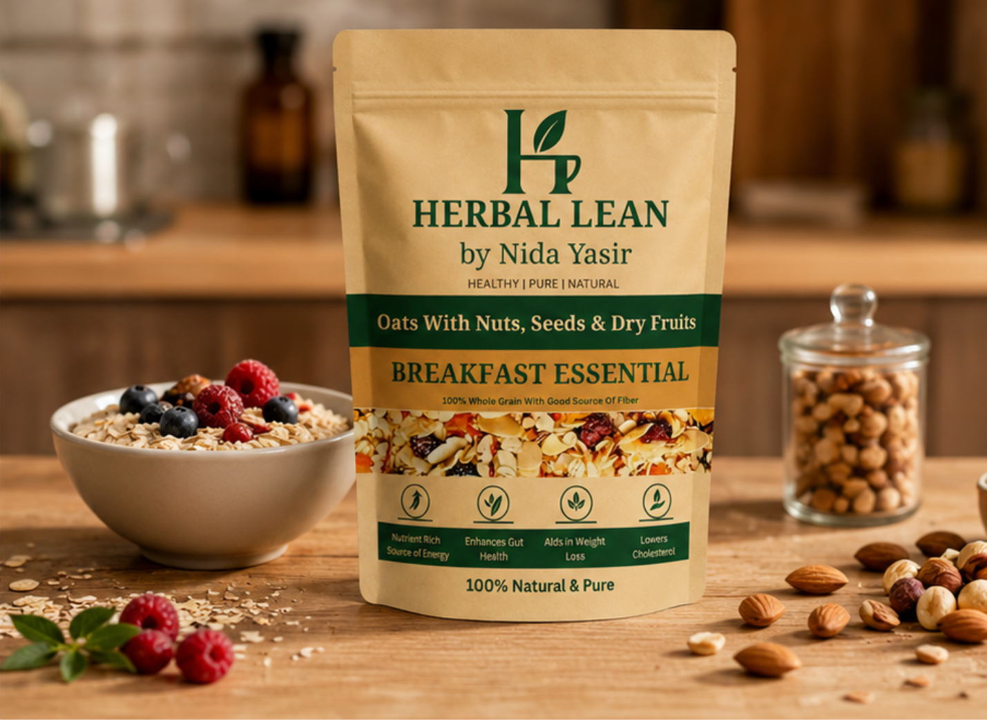 Premium Oats With Nuts Seeds & Dry Fruits BREAKFAST ESSENTIAL - Image 4